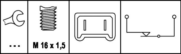 HELLA 6DD 008 622-081 - Bremžu signāla slēdzis ps1.lv