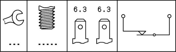 HELLA 6DF 006 551-001 - Bremžu signāla slēdzis ps1.lv