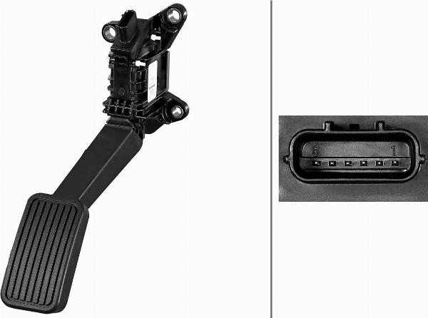 HELLA 6PV 011 673-251 - Devējs, Akseleratora pedāļa stāvoklis ps1.lv