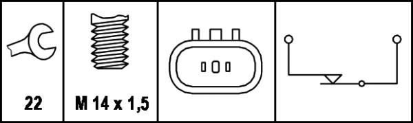 HELLA 6ZF 008 621-041 - Slēdzis, Atpakaļgaitas signāla lukturis ps1.lv