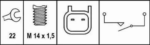 HELLA 6ZF 010 965-001 - Slēdzis, Atpakaļgaitas signāla lukturis ps1.lv