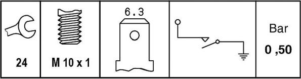 HELLA 6ZL 009 600-071 - Devējs, Eļļas spiediens ps1.lv