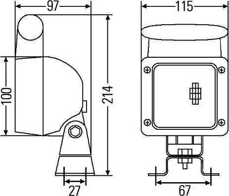 HELLA 2XS 005 020-003 - Gabarītlukturis ps1.lv