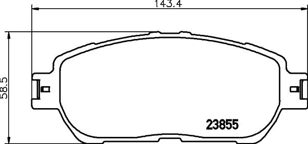 HELLA 8DB 355 045-501 - Bremžu uzliku kompl., Disku bremzes ps1.lv