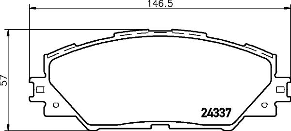 HELLA 8DB 355 045-321 - Bremžu uzliku kompl., Disku bremzes ps1.lv