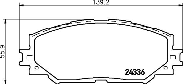 HELLA 8DB 355 045-251 - Bremžu uzliku kompl., Disku bremzes ps1.lv