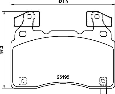 HELLA 8DB 355 040-471 - Bremžu uzliku kompl., Disku bremzes ps1.lv