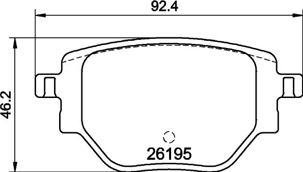 HELLA 8DB 355 040-321 - Bremžu uzliku kompl., Disku bremzes ps1.lv