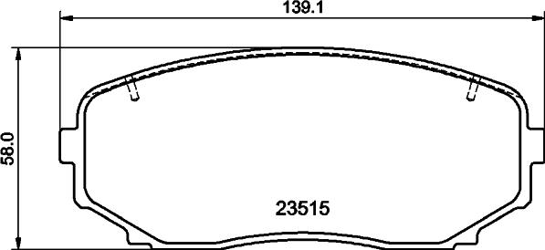 HELLA 8DB 355 041-191 - Bremžu uzliku kompl., Disku bremzes ps1.lv