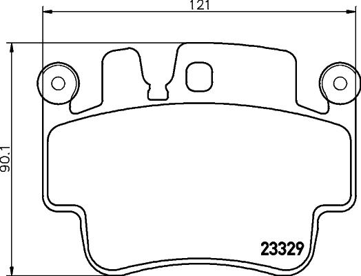 HELLA 8DB 355 043-141 - Bremžu uzliku kompl., Disku bremzes ps1.lv