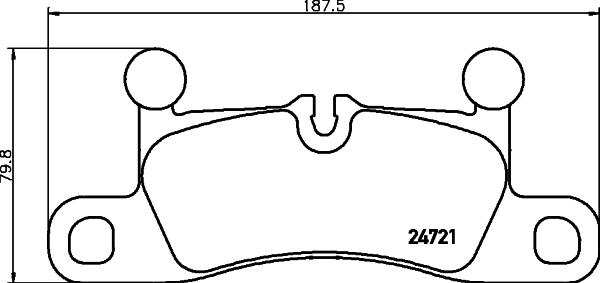 HELLA 8DB 355 042-911 - Bremžu uzliku kompl., Disku bremzes ps1.lv