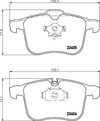 HELLA 8DB 355 009-431 - Bremžu uzliku kompl., Disku bremzes ps1.lv