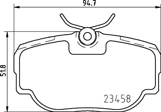 HELLA 8DB 355 009-541 - Bremžu uzliku kompl., Disku bremzes ps1.lv