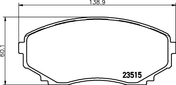 HELLA 8DB 355 009-641 - Bremžu uzliku kompl., Disku bremzes ps1.lv