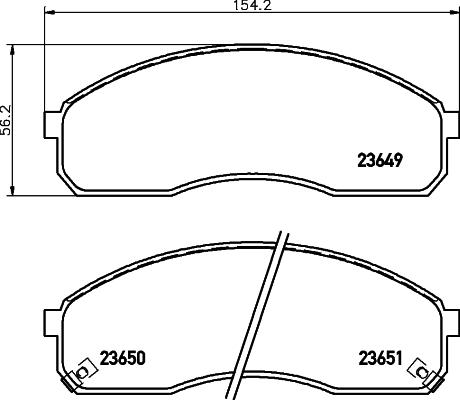 HELLA 8DB 355 009-601 - Bremžu uzliku kompl., Disku bremzes ps1.lv