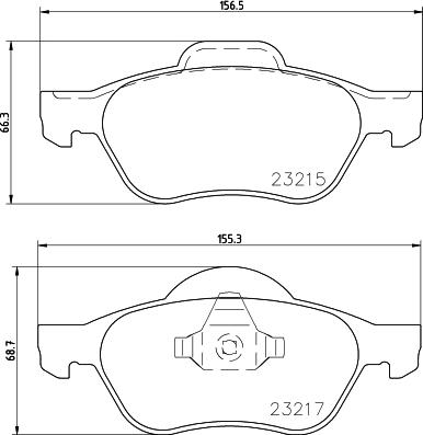 HELLA 8DB 355 009-091 - Bremžu uzliku kompl., Disku bremzes ps1.lv