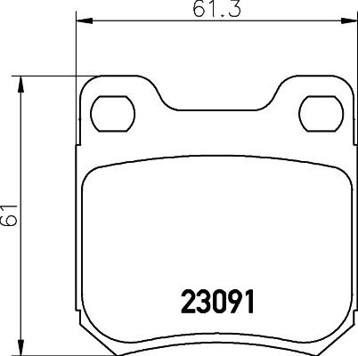 HELLA 8DB 355 009-041 - Bremžu uzliku kompl., Disku bremzes ps1.lv