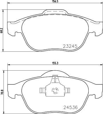 HELLA 8DB 355 009-101 - Bremžu uzliku kompl., Disku bremzes ps1.lv