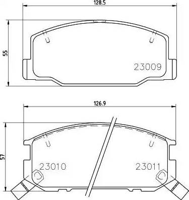 HELLA 8DB 355 009-831 - Bremžu uzliku kompl., Disku bremzes ps1.lv