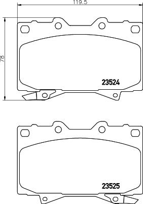 HELLA 8DB 355 009-371 - Bremžu uzliku kompl., Disku bremzes ps1.lv