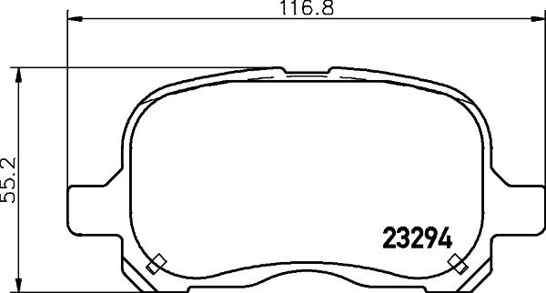 HELLA 8DB 355 009-251 - Bremžu uzliku kompl., Disku bremzes ps1.lv