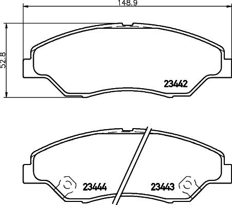 SAFETY TD774 - Bremžu uzliku kompl., Disku bremzes ps1.lv