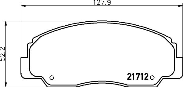 HELLA 8DB 355 009-781 - Bremžu uzliku kompl., Disku bremzes ps1.lv