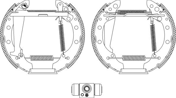 HELLA 8DB 355 004-961 - Bremžu loku komplekts ps1.lv