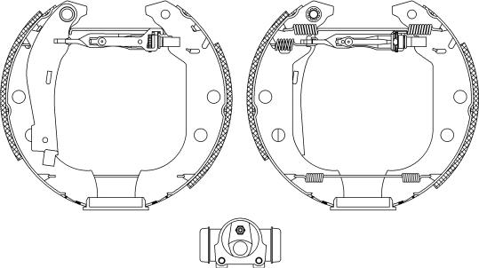 HELLA 8DB 355 004-541 - Bremžu loku komplekts ps1.lv