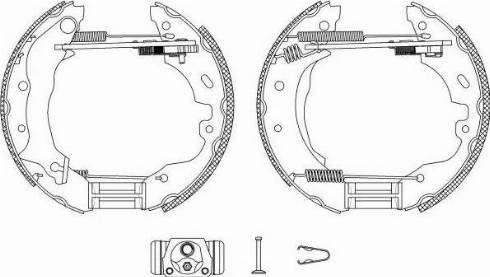 HELLA 8DB 355 004-101 - Bremžu loku komplekts ps1.lv