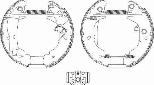 HELLA 8DB 355 004-111 - Bremžu loku komplekts ps1.lv