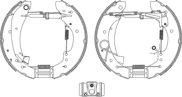 HELLA 8DB 355 004-231 - Bremžu loku komplekts ps1.lv