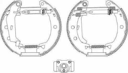 HELLA 8DB 355 004-701 - Bremžu loku komplekts ps1.lv