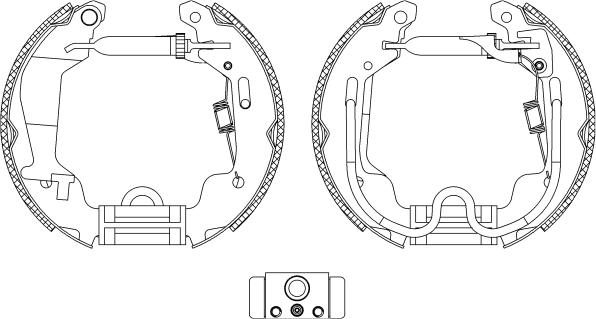 HELLA 8DB 355 004-781 - Bremžu loku komplekts ps1.lv