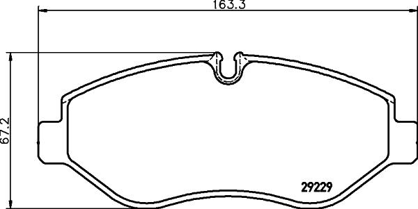 HELLA 8DB 355 005-511 - Bremžu uzliku kompl., Disku bremzes ps1.lv