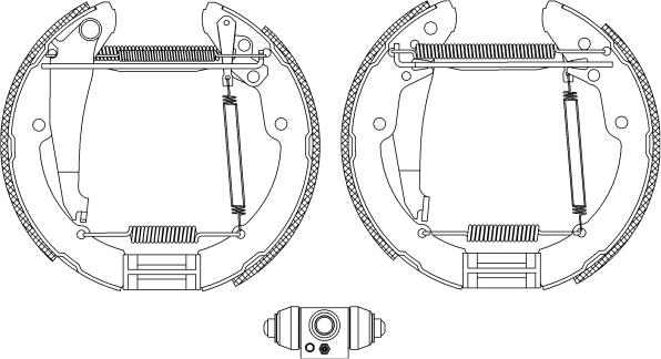 HELLA 8DB 355 005-251 - Bremžu loku komplekts ps1.lv