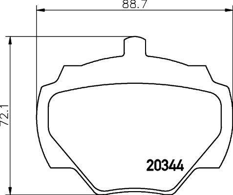 HELLA 8DB 355 005-791 - Bremžu uzliku kompl., Disku bremzes ps1.lv