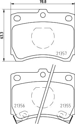 HELLA 8DB 355 005-741 - Bremžu uzliku kompl., Disku bremzes ps1.lv