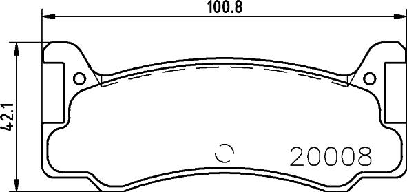 HELLA 8DB 355 005-701 - Bremžu uzliku kompl., Disku bremzes ps1.lv