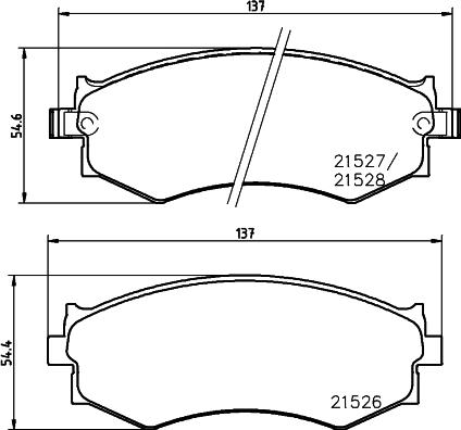 HELLA 8DB 355 006-421 - Bremžu uzliku kompl., Disku bremzes ps1.lv