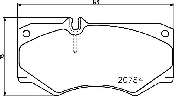 HELLA 8DB 355 006-061 - Bremžu uzliku kompl., Disku bremzes ps1.lv