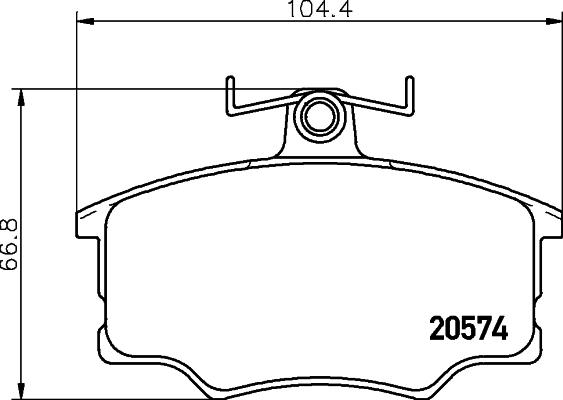 HELLA 8DB 355 006-021 - Bremžu uzliku kompl., Disku bremzes ps1.lv