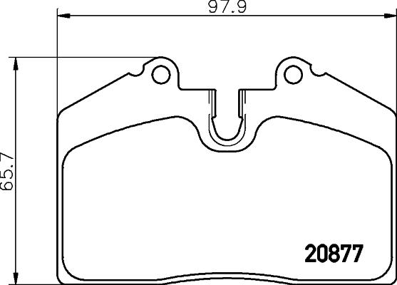 HELLA 8DB 355 006-351 - Bremžu uzliku kompl., Disku bremzes ps1.lv