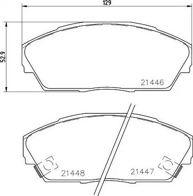 HELLA 8DB 355 006-301 - Bremžu uzliku kompl., Disku bremzes ps1.lv