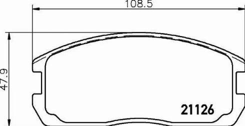 HELLA 8DB 355 006-201 - Bremžu uzliku kompl., Disku bremzes ps1.lv