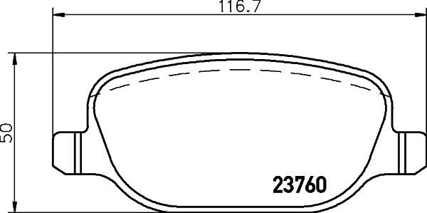 HELLA 8DB 355 006-741 - Bremžu uzliku kompl., Disku bremzes ps1.lv