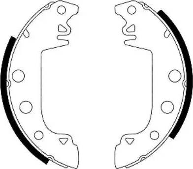 HELLA 8DB 355 000-031 - Bremžu loku komplekts ps1.lv