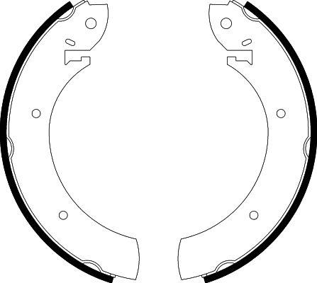 HELLA 8DB 355 001-391 - Bremžu loku komplekts ps1.lv