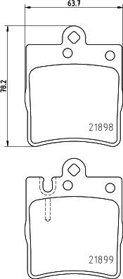 HELLA 8DB 355 030-931 - Bremžu uzliku kompl., Disku bremzes ps1.lv