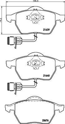 HELLA 8DB 355 008-531 - Bremžu uzliku kompl., Disku bremzes ps1.lv